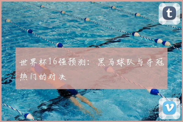 世界杯16强预测:黑马球队与夺冠热门的对决